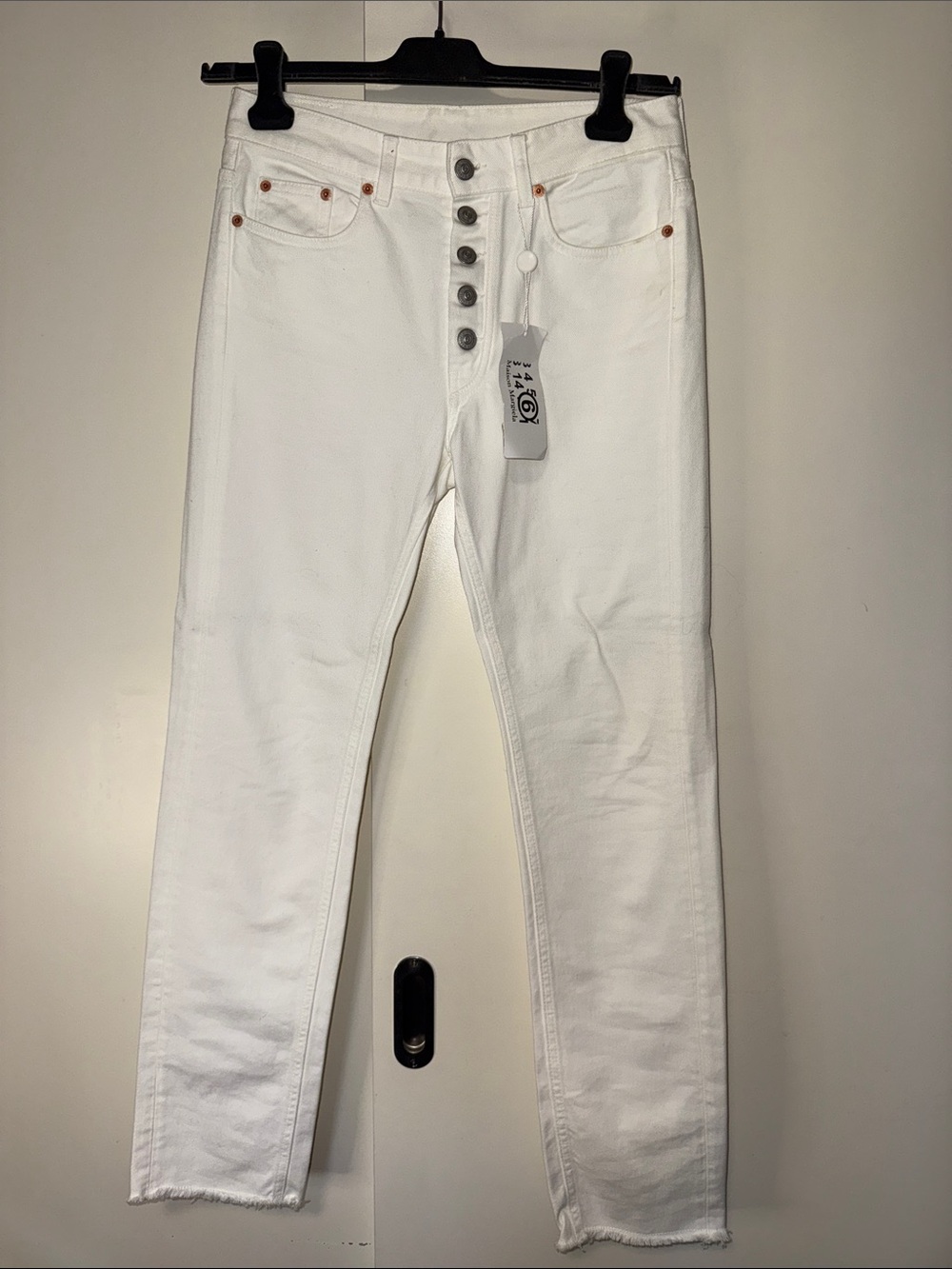 MM6 Maison Martin Margiela Women's White Jeans